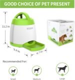 PETGEEK Automatic Dog Treat Dispenser with Button, Dog Button Feeder with Dual Power Supply and Remote Control, Dogs Puzzle Toys and Interactive Pet Toys for Indoor or Outdoor Play(Green) - Image 10