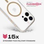 Tech21 EvoCrystal wth Crossbody Lanyard for iPhone 16 Pro - Compatible with MagSafe - Impact Protection Case 15x Military Dtandard Tested - With CrossBody Lanyard -in Gold - Image 4