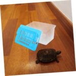 Transparent Plastic Turtle Fish Tank, Reptile Carrier, Feeding Tank, Glass Containers, Amphibia Container, Terrarium, Hamster Cages, Reptiles Commodity Mini - Image 5