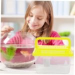 Transparent Plastic Turtle Fish Tank, Reptile Carrier, Feeding Tank, Glass Containers, Amphibia Container, Terrarium, Hamster Cages, Reptiles Commodity Mini - Image 7