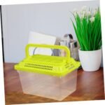 Transparent Plastic Turtle Fish Tank, Reptile Carrier, Feeding Tank, Glass Containers, Amphibia Container, Terrarium, Hamster Cages, Reptiles Commodity Mini - Image 8