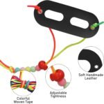 Bearded Dragon Carrier and Leather Leash, Adjustable Harness and Reptile Small Pet Coral Fleece Backpack for Outdoor Travel Walking Rest -Black - Image 3