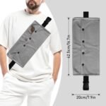 Bearded Dragon Carrier and Leather Leash, Adjustable Harness and Reptile Small Pet Coral Fleece Backpack for Outdoor Travel Walking Rest -Black - Image 5