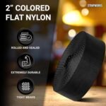 2 Inch Heavy Duty Nylon Webbing Strap Roll for Belt, Backpack, Sling, Collar, Leash, Strapping and More, 10, 20, or 50 Yards, Over 20 Colors - Image 3