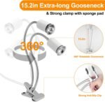 Reptile Heat Lamp, Dual Head UVA/UVB Reptile Light with Cycle Timer, Dimmable Basking Light for Turtle Tortoise Lizard Snake Bearded Dragon and More, 4 Bulbs (2PCS 25W + 2PCS 50W) Included - Image 5