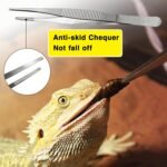 2Pcs Mini Reptile Food Dish Bowls Worm Water Dish Feeder Lizard Gecko Ceramic Pet Bowls with Tongs for Tortoise Lizard Bearded Dragon Frog Leopard Gecko Snake Chameleon(Small, 1.93Inch) - Image 4