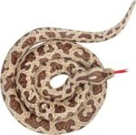 Clobeau 78" Realistic Snake Stuffed Animal Plush Toy, Giant Lifelike Stuffed Snake Stuff Animal for Kids (Brown) - Image 3