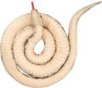 Clobeau 78" Realistic Snake Stuffed Animal Plush Toy, Giant Lifelike Stuffed Snake Stuff Animal for Kids (Brown) - Image 4