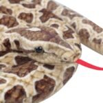 Clobeau 78" Realistic Snake Stuffed Animal Plush Toy, Giant Lifelike Stuffed Snake Stuff Animal for Kids (Brown) - Image 7