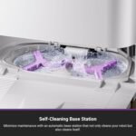 Eureka J15 Pro Ultra Robot Vacuum and Mop with Self Emptying Base, 16,200 Pa Suction, Flex-Arm Design Mop, Auto Mop Hot Water Washing & Hot Air Drying, Anti-Tangle, AI Obstacle Avoidance, White - Image 5