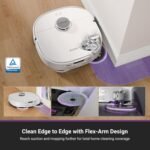 Eureka J15 Pro Ultra Robot Vacuum and Mop with Self Emptying Base, 16,200 Pa Suction, Flex-Arm Design Mop, Auto Mop Hot Water Washing & Hot Air Drying, Anti-Tangle, AI Obstacle Avoidance, White - Image 7