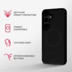 Tech21 EvoArmor case for Samsung Galaxy S25+ - with Magnets - High Impact Protection - Black - Image 5