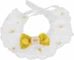 MERRYHAPY Pet Kitten Neck Collar Decorative Cat Dog Collar Lace Adorable Pet Accessory Adjustable Fashionable Yellow m - Image 2