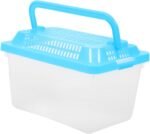 Transparent Plastic Turtle Fish Tank, Reptile Carrier, Feeding Tank, Glass Containers, Amphibia Container, Terrarium, Hamster Cages, Reptiles Commodity Mini - Image 2