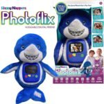 Happy Nappers: Photoflix - Max Blue Shark - Photo & Video Viewer, Digital Screen, Plush Animal Toy, USB Cable & Headphones, Upload & Share, Kids 3+ - Image 4