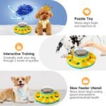 Potaroma Dog Puzzle Toy 2 Levels, Slow Feeder, Pup Food Treat Feeding Dispenser for IQ Training and Entertainment for All Breeds 4.2 Inch Height - Image 3