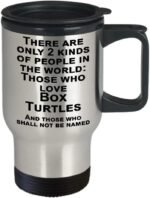 Pet Turtles Alive, Box Turtle, Reptile Themed Gifts, Reptile Travel Mug - 2 Kinds of People in the World - Image 3