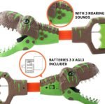 DINOBROS Dinosaur Chomper Toys for Kids with 3 Roar Sounds and Light Jurassic Dinosaurs Grabber Claw T-Rex Reacher Robot Hand Pincher Dino Snapper - Image 4