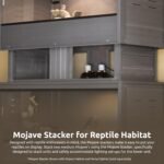 New Age Pet ECOFLEX Mojave Reptile Stacker, Medium - Durable, Moisture-Resistant Wood Plastic Composite, Easy to Clean, Supports Lighting Setups, Gray - 10 Year Warranty - Image 5