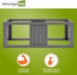 New Age Pet ECOFLEX Mojave Reptile Stacker, Medium - Durable, Moisture-Resistant Wood Plastic Composite, Easy to Clean, Supports Lighting Setups, Gray - 10 Year Warranty - Image 8