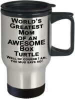 Pet Turtles Alive, Box Turtle, Reptile Themed Gifts, Reptile Travel Mug - World's Greatest Reptile Mom - Image 3