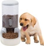 kathson Automatic Replenish Dog Food Dispenser Station,Easily Clean,1 Gallon Gravity Feeder Cat Eating Bowl,Large Capacity Pet Self Feeding for Dogs, Cats Small Pets Puppy Kitten Rabbit Bunny - Image 2