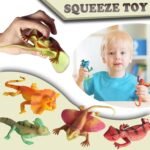 8PCS Plastic Squishy Lizard Toys, Stretchy Rubber Figures, Realistic Soft Reptile Toys for Kids, Party Decoration Figurines Set - Image 3