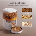 Automatic Cat Feeders - 2L Cat Food Dispenser Easy to Use, Timed Automatic Pet Feeder with Over 180-day Battery Life, 1-6 Meals Dry Food Programmable Portion Control Also for Dogs - Image 4
