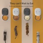 Automatic Cat Feeders - 2L Cat Food Dispenser Easy to Use, Timed Automatic Pet Feeder with Over 180-day Battery Life, 1-6 Meals Dry Food Programmable Portion Control Also for Dogs - Image 5