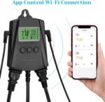 Inkbird WiFi Heat Mat Reptile Thermostat Controller Temperature Controller with 2 Probes and 2 Outlets, IPT-2CH Reptiles Heat Mat Thermostat (Max 250W per Outlet) - Image 5