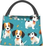 Cartoon Dog Lunch Bag for Women Men Reusable Lunch Tote Bags Insulated Lunch Box Leakproof Lunch Pail Bag Large Capacity Cooler Food Lunch Containers for Work Travel Outdoor - Image 3
