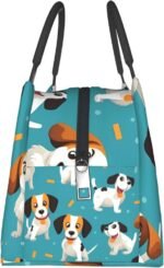 Cartoon Dog Lunch Bag for Women Men Reusable Lunch Tote Bags Insulated Lunch Box Leakproof Lunch Pail Bag Large Capacity Cooler Food Lunch Containers for Work Travel Outdoor - Image 4