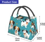 Cartoon Dog Lunch Bag for Women Men Reusable Lunch Tote Bags Insulated Lunch Box Leakproof Lunch Pail Bag Large Capacity Cooler Food Lunch Containers for Work Travel Outdoor - Image 8