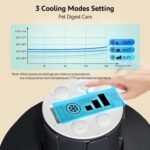 F10 Automatic Cat Feeder Wet Food, Semiconductor Cooling 5 Meal Timed Meat Dispenser, 24-Hour Freshness 3 Cooling Modes, Dry and Wet Food Automatic Feeder for Cats and Dogs - Image 8