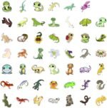BulbaCraft 100Pcs Reptile Stickers, Lizard Stickers for Water Bottle and Laptop - Reptile Party Favors & Decorations, Snake Vinyl Decals, Gifts for Women & Men - Image 5