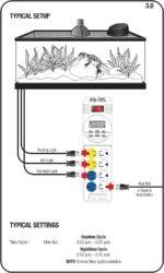 Zilla Reptile Pet Habitat Lighting & Terrarium Heat Power Center Timer, Digital - Image 4