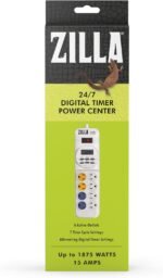 Zilla Reptile Pet Habitat Lighting & Terrarium Heat Power Center Timer, Digital - Image 6