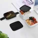 Snake Reptile Bento Box Adult Lunch Box Two Layers Design with Hand Carry And Spoon for Work Camp Travel - Image 8
