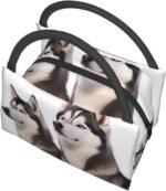 Husky Dogs Lunch Bag for Women Men Reusable Lunch Tote Bags Insulated Lunch Box Leakproof Lunch Pail Bag Large Capacity Cooler Food Lunch Containers for Work Travel Outdoor - Image 5