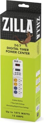 Zilla Reptile Pet Habitat Lighting & Terrarium Heat Power Center Timer, Digital - Image 2