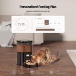 Automatic Cat Feeder- 4L Timed Cat Food Dispenser 1-6 Meals Control for Cat and Small Dog- Auto Pet Feeder with Desiccant Bag Keep Fresh for Reliable Easy Set Up and Clean- Voice Recorder - Image 3