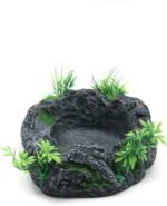 Pet Feeder, Resins Reptiles Water Dishes Antiskid Climb Pet Water Tray Drinking Food Feeders for Tortoises and Lizards Drinking - Image 7