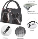 Cute schnauzer dog Lunch Bag for Women Men Reusable Lunch Tote Bags Insulated Lunch Box Leakproof Lunch Pail Bag Large Capacity Cooler Food Lunch Containers for Work Travel Outdoor - Image 7