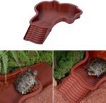 Pet Feeder, Detachable Reptiles Water Bowl for Turtles with Steps Designing Durability Easy to Assemble for Indoor or Outdoor Use - Image 3
