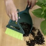 Pine-Sol Mini Dustpan and Brush Set | Nesting Snap-On Design | Portable, Compact Dust Pan and Hand Broom for Cleaning, Green - Image 3