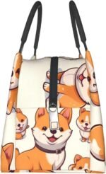 Cute Shiba Inu Dog Lunch Bag for Women Men Reusable Lunch Tote Bags Insulated Lunch Box Leakproof Lunch Pail Bag Large Capacity Cooler Food Lunch Containers for Work Travel Outdoor - Image 4
