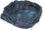 Wontee Reptile Water Dish Feeding Bowl Reptile Food Dish for Lizard Gecko Bearded Dragon Snake Tortoise Frog Hermit Crab (Black) - Image 3