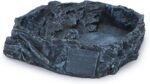 Wontee Reptile Water Dish Feeding Bowl Reptile Food Dish for Lizard Gecko Bearded Dragon Snake Tortoise Frog Hermit Crab (Black) - Image 4