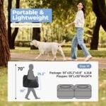 2-in-1 Dog Playpen 58''Pop Up Cat Pet Playpen, Assembly-Free Indoor Outdoor Kitten Enclosure, Breathable Cat Cage Portable Puppy Tent Crates Kennel for Small Animals(No Divider, Unified Space) - Image 7