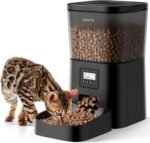 Automatic Cat Feeder- 4L Timed Cat Food Dispenser 1-6 Meals Control for Cat and Small Dog- Auto Pet Feeder with Desiccant Bag Keep Fresh for Reliable Easy Set Up and Clean- Voice Recorder - Image 2